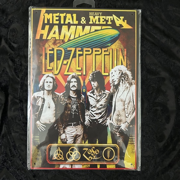 NWOT 8x12" Retro Led Zeppelin Tin Sign - Picture 1 of 2